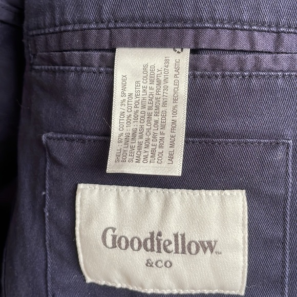 Goodfellow navy cotton blazer - Picture 4 of 6